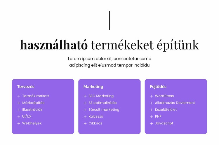 Informatikai innovációkat építünk WordPress Téma