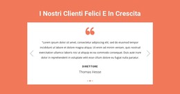 I Nostri Clienti Felici E In Crescita - Download Del Modello HTML