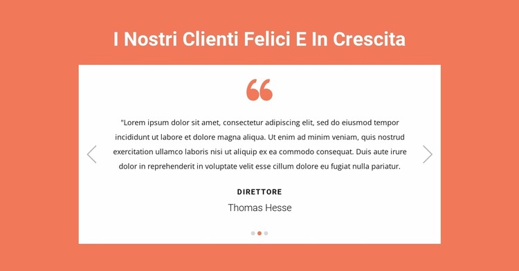 I nostri clienti felici e in crescita Modello Joomla