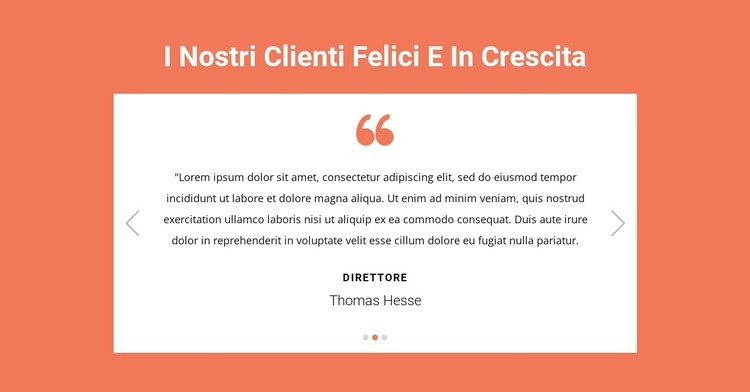 I nostri clienti felici e in crescita Modello