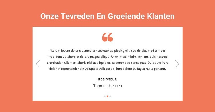 Onze tevreden en groeiende klanten Html Website Builder