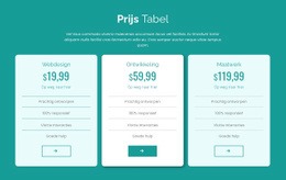 Prijzen Tafelblok - Creatieve Multifunctionele HTML5-Sjabloon