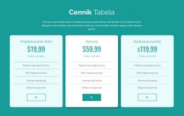 Blok Tabeli Cen - Kreatywny, Uniwersalny Szablon HTML5