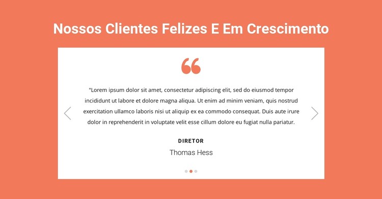 Nossos clientes satisfeitos e em crescimento Template CSS
