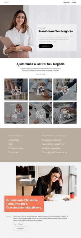Transforme Sua Tecnologia Para Potencializar Seu Crescimento - Modelo De Página HTML