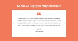 Mutlu Ve Büyüyen Müşterilerimiz