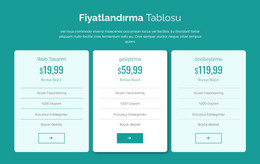 Fiyatlandırma Tablosu Bloğu