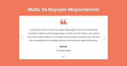 Mutlu Ve Büyüyen Müşterilerimiz