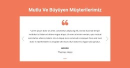 Mutlu Ve Büyüyen Müşterilerimiz