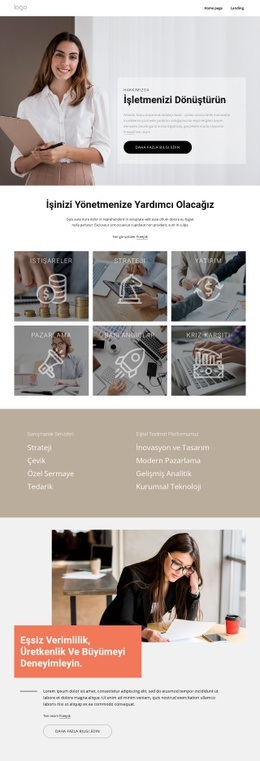 Büyümenize Güç Katmak Için Teknolojinizi Dönüştürün - Kişisel Web Sitesi Şablonu