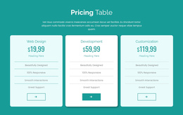 Pricing Table Block