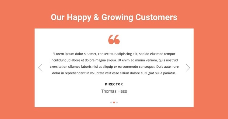 Our happy and growing customers Wix Template Alternative