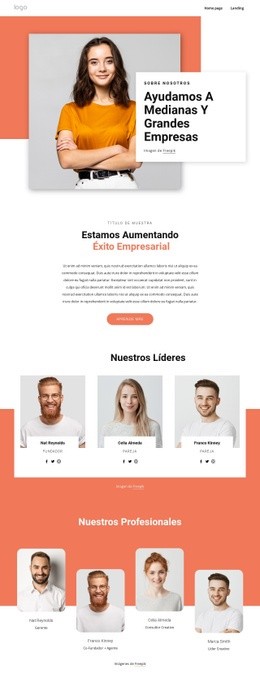 Nuestros Equipos Multidisciplinares - Diseño De Sitio Web De Descarga Gratuita