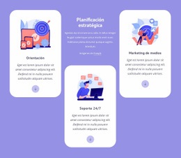 Maqueta De Sitio Web Multipropósito Para Orientación Y Marketing De Medios