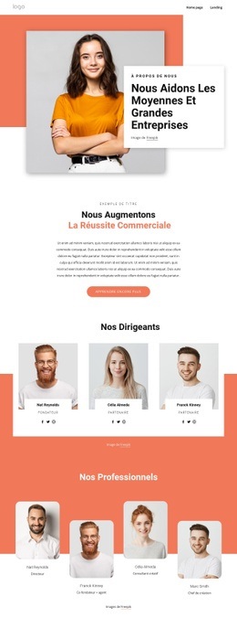 Nos Équipes Pluridisciplinaires - Superbe Modèle HTML5