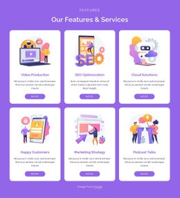 Our digital services - Html Code Example by Nicepage