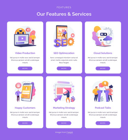 Our Digital Services Templates Html5 Responsive Free