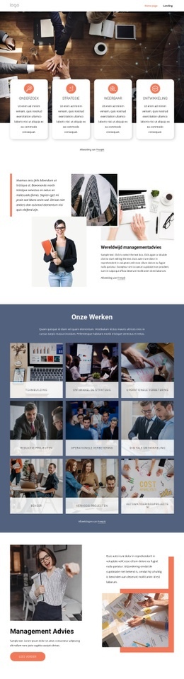 De Toonaangevende Adviesbureaus Voor Managementdiensten - Gratis Download Website-Ontwerp