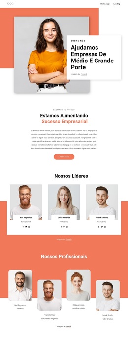 Tema WordPress Impressionante Para As Nossas Equipas Multidisciplinares