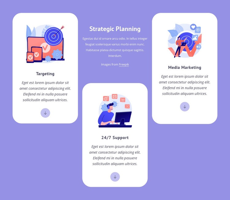 Targeting and media marketing Squarespace Template Alternative