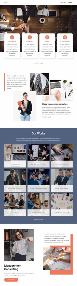 The Leading Consulting Firms For Management Services - Free Download Website Design