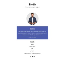 Profile CSS Templates | Nicepage