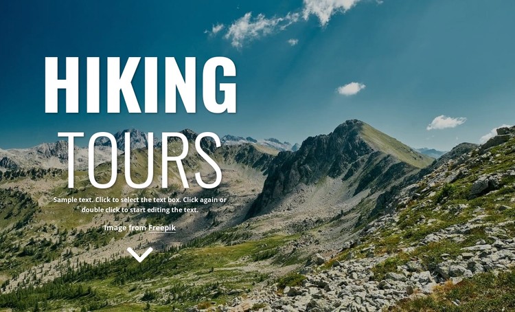 New walking holidays CSS Template