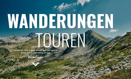 Neue Wanderferien – Fertiges Website-Design
