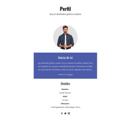 Perfil De Diseñador Gráfico - HTML Site Builder