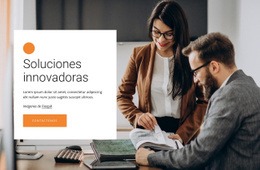 Soluciones Empresariales Innovadoras - Plantilla De Maqueta De Sitio Web