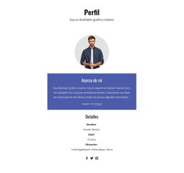 Perfil De Diseñador Gráfico - Prototipo De Sitio Web