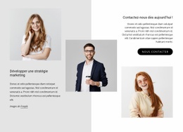 Développer Une Stratégie Marketing - Maquette De Site Web Moderne