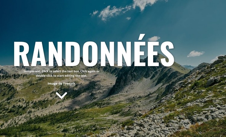 De nouvelles vacances à pied Modèle CSS