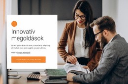 Innovatív Üzleti Megoldások - Céloldal Sablon