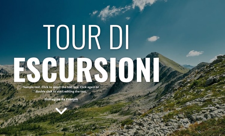 Nuove vacanze a piedi Modello CSS