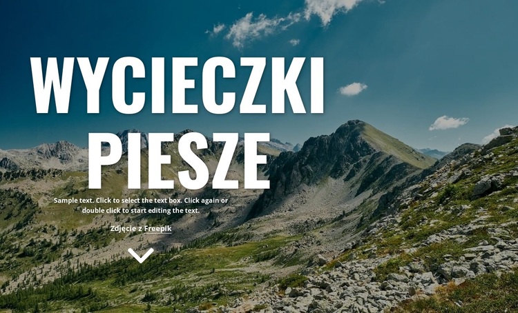 Nowe piesze wakacje Motyw WordPress