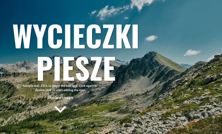 Nowe piesze wakacje Szablon Joomla