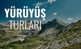 Yeni Yürüyüş Tatilleri - HTML Ve CSS Şablonu