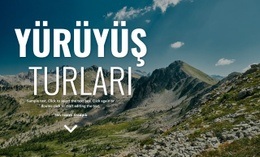 Yeni Yürüyüş Tatilleri - Özelleştirilebilir Profesyonel Tek Sayfalık Şablon