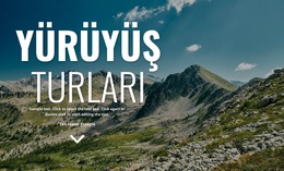 Yeni Yürüyüş Tatilleri - Açılış Sayfası Şablonu