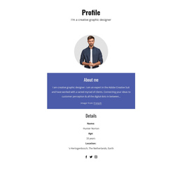 Graphic Designer Profile Website Creator