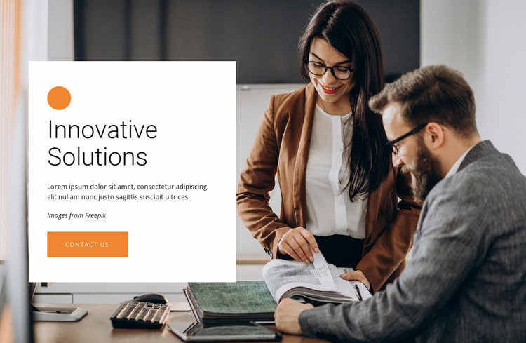 Innovative business solutions Website Template