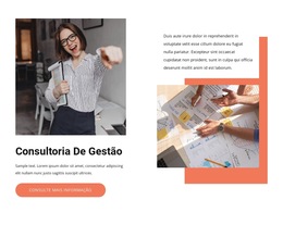 Trabalhamos Com Líderes Ambiciosos - Modelo De Site Profissional