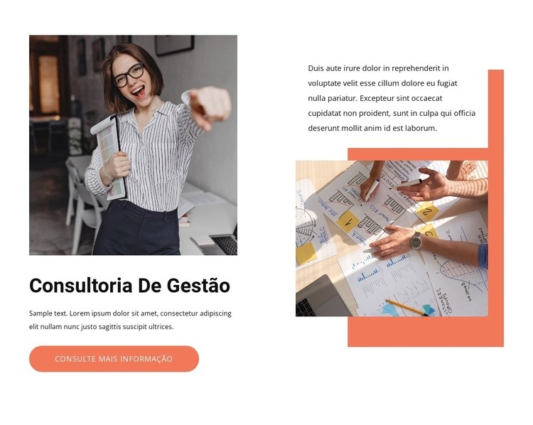 Trabalhamos com líderes ambiciosos Landing Page