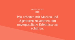 Überschrift Und Form - Professionelle Landingpage
