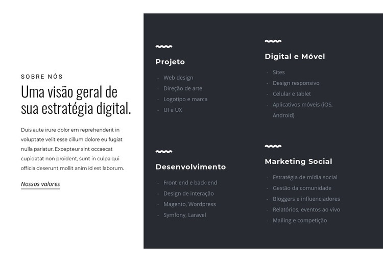 Liderar em um mundo em transformação Maquete do site