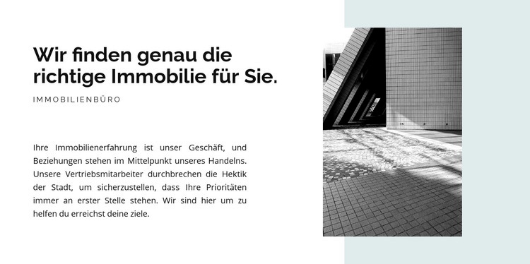 Textbild und -form Website design