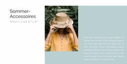 Sommer-Accessoires – Site-Mockup