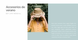 Impresionante Diseño Web Para Accesorios De Verano