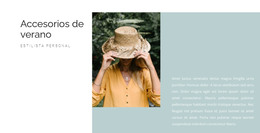 Accesorios De Verano - Mejor Plantilla HTML